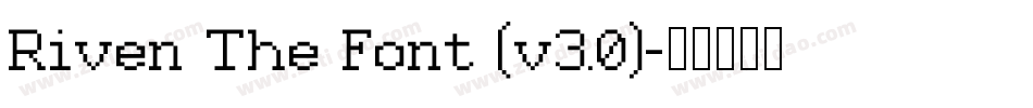 Riven The Font (v3.0)字体转换